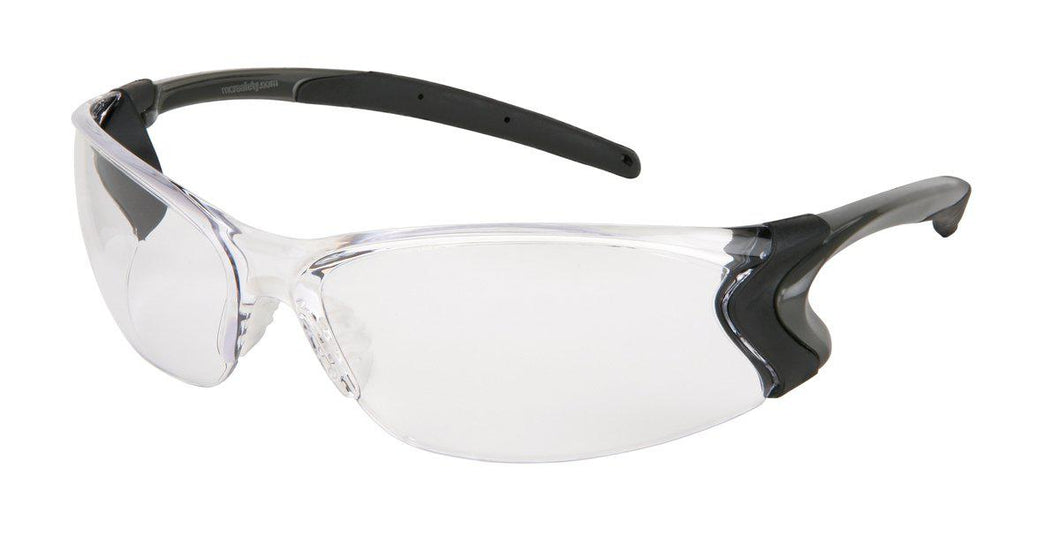 MCR Safety BD1 Series, Clear lens with Max6™ Anti-Fog coating, dielectric, inner Tpr side shields