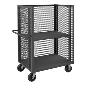 Durham 3ST-EX2436-1AS-95 3 Sided Mesh Truck, 1 Adjustable Shelf, 24 X 36