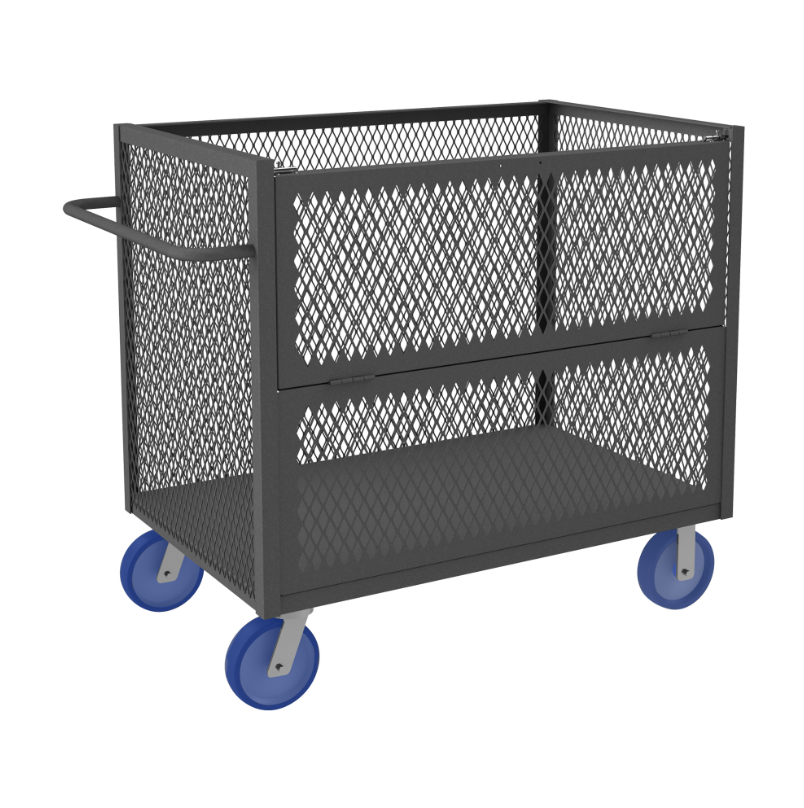 Durham 3STDG-EX3048-8PU-95 3 Sided Mesh Truck, Drop Gate, 30 X 48