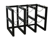 Load image into Gallery viewer, 3 Wide by 2 Deep, Gas Cylinder Storage Rack, 6 Cylinder Capacity, Steel - 35128