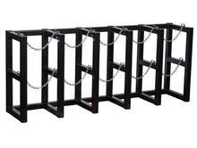 Load image into Gallery viewer, 5 Wide by 1 Deep, Gas Cylinder Storage Rack, 5 Cylinder Capacity, Steel - 35166