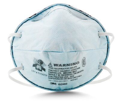 3M™ Particulate Respirators 8246 R95 With Nuisance Level* Acid Gas Relief - 20/BX