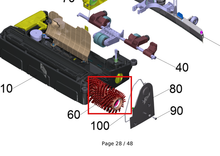 Load image into Gallery viewer, Kärcher 4.762-406.0 Roller Brush Complete Orange Br 45/40 - highlighted in parts diagram