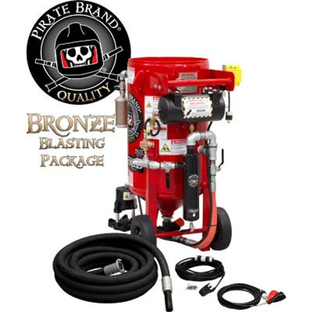 Pirate Brand 40-300-MPV-B Blast Pot, Portable, K-Series, 3.5 CU FT, Electric 12VDC, MPV Metering Valve/#400 Pinch Valve, 1