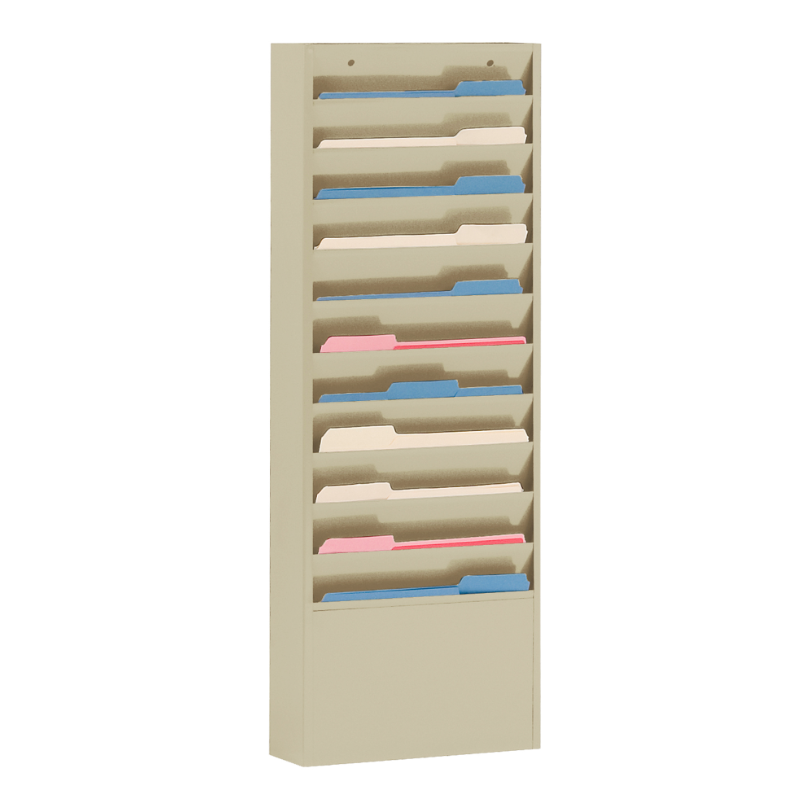 Durham 405-75 Literature Rack, 11 Large Pockets, Tan