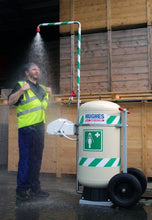 Load image into Gallery viewer, 30 Gallon, Portable Hughes Self-Contained Safety Shower with Eye/Face Wash, Mobile - 40K45G