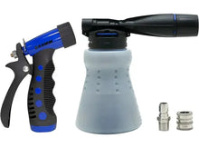 Load image into Gallery viewer, MTM Hydro GHF1 Low Pressure Garden Hose Foam Cannon, Garden Hose Spray Gun, and SS Fittings - 14.2005