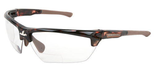 MCR Safety Dominator™ DM3 Readers - Cheaters - Magnifiers - Readers - Tortoise - Clear +2.5 - 1/EA