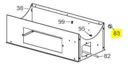 Veloci Heater Replacement Hole cap 25