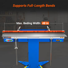 Load image into Gallery viewer, MechMaxx 48'' Industrial Magnetic Pan and BOX Heavy Duty Sheet Metal Brake 20 Gauge Capacity Shear Press Brake, MSMB1250E