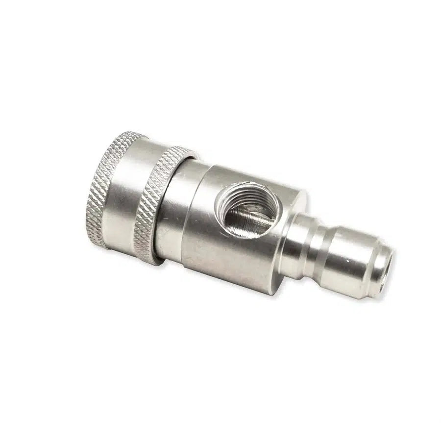 MTM Hydro Stainless Top Mount Pressure Gauge Fitting with Port