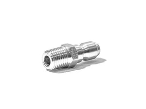 MTM Hydro Plated Steel 1/4" QC Male Plug - Low Profile