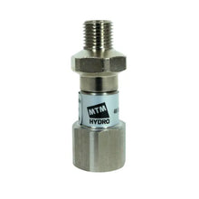 Load image into Gallery viewer, MTM Hydro 1/4"M X 3/8"F - Stainless Steel Live Swivel - 26.0012