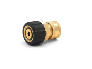 3/8" QC Brass Coupler x M22 F 15mm Twist Coupler