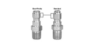 MTM Hydro Plated Steel 1/4" QC Male Plug - Low Profile