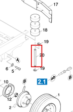 Load image into Gallery viewer, Kärcher 5.317-103.0 Bolt - highlighted in parts diagram