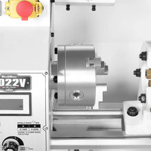Load image into Gallery viewer, MechMaxx 10'' x 22'' Industrial Metal Lathe Machine High Precision Benchtop 1.5HP Brushless Motor 0-2000 RPM Variable Speed Metal Working Machine Small Lathe without Stand 1022V
