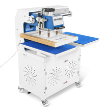 Load image into Gallery viewer, MechMaxx 16x24 Inch Commercial Pneumatic Dual Platen Heat Press - Auto Lift Sublimation Transfer Machine with Storage Base Cabinet (110V 1650W)
