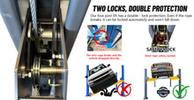 Load image into Gallery viewer, Katool KT-4H850 8500 lbs. Four Post Parking Lift with Casters