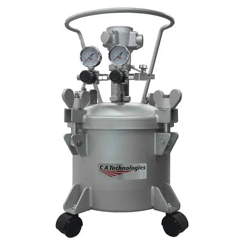 C.A Technologies 2.5 Gallon Pressure Tank w/  Air Powered Agitation - Double Regulated (NON-ASME)