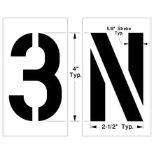 Load image into Gallery viewer, NewStripe Individual Letter &amp; Number Stencils