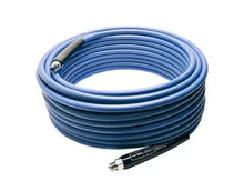 Load image into Gallery viewer, MTM Hydro 3/8" KobraJet Smooth Blue, 4300 PSI, 125 FT, Non-Marked, Male Fixed and Swivel. - 29.5348
