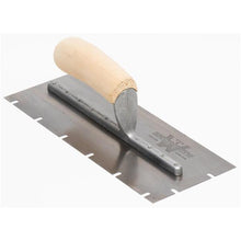 Load image into Gallery viewer, Marshalltown 5704S 11 X 4 1/2 Notched Trowel3/16 X 3/8 X 1 3/4 UWood Handle (6/Pack)