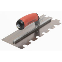 Load image into Gallery viewer, Marshalltown 5708SD 11 X 4 1/2 Notched Trowel5/8 X 5/8 X 1 UDuraSoft Handle (6/Pack)