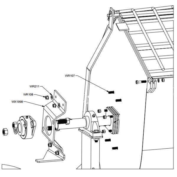 Drum Bearing w/ Hardware Kit