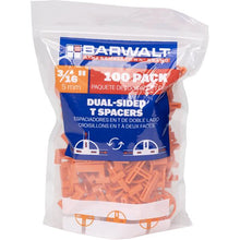 Load image into Gallery viewer, Marshalltown 5TST2X Dual-Sided T Spacers 3/16" 100pk (6/Pack)