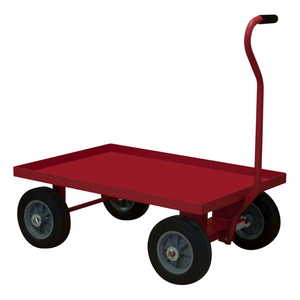 Durham 5WT-2436-LU-10PN-17T 5Th Wheel Platform Truck, Red, 24 X 38-1/4 X 38-1/4