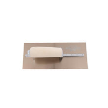 Load image into Gallery viewer, Marshalltown MXS91GS Golden Stainless Steel Finishing Trowels 10 1⁄2 In (267 Mm) 4 1⁄2 In (114 Mm) Wood
