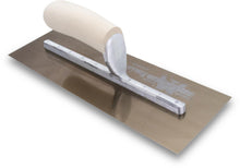 Load image into Gallery viewer, Marshalltown MXS7GS Golden Stainless Steel Finishing Trowels 12 In (305 Mm) 5 In (127 Mm) Wood