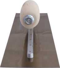 Load image into Gallery viewer, Marshalltown MXS62GS Golden Stainless Steel Finishing Trowels 12 In (305 Mm) 4 In (102 Mm) Wood