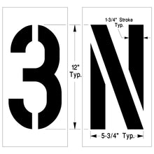 Load image into Gallery viewer, NewStripe Individual Letter &amp; Number Stencils