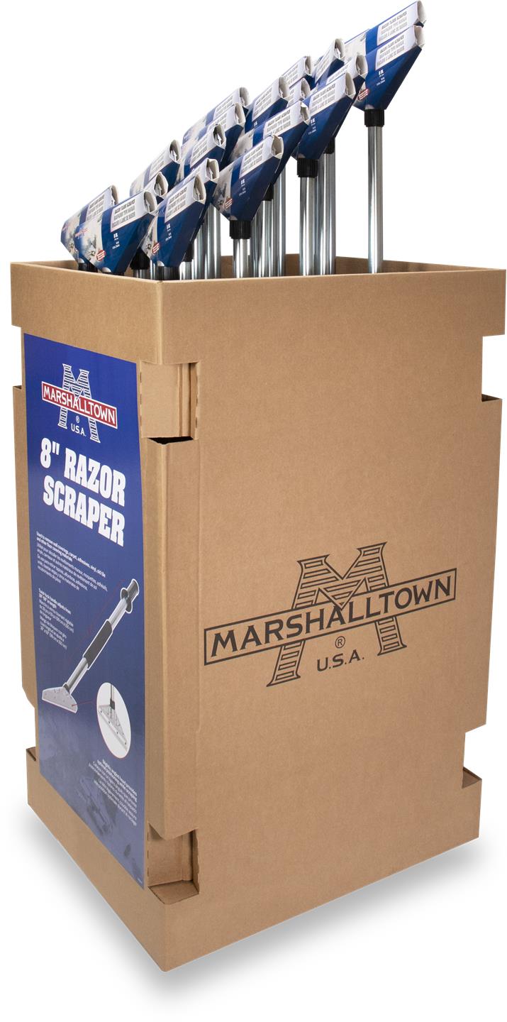 Marshalltown Razor Scrapers - Display (20/Pack)