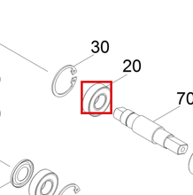Load image into Gallery viewer, Kärcher 7.401-115.0 Ball Bearing 6002-2rs -Waelzlagst Din - highlighted in parts diagram