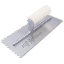 Load image into Gallery viewer, Marshalltown 702 Ntch Trowel-1/4 X 1/4 X 1/4 SQ-Strt Hdle (6/Pack)
