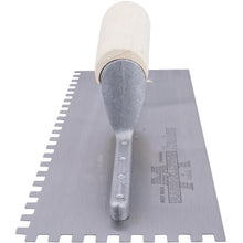 Load image into Gallery viewer, Marshalltown 702 Ntch Trowel-1/4 X 1/4 X 1/4 SQ-Strt Hdle (6/Pack)
