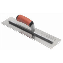 Load image into Gallery viewer, Marshalltown 710SD Ntch Trowel-1/4 X 1/4 X 1/4 SQ-DuraSoft Hdle (4/Pack)