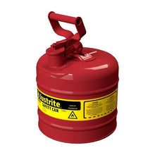 Load image into Gallery viewer, Justrite Flame Arrester Type I 2 Gallon Steel Safety Can for Flammables