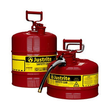 Load image into Gallery viewer, Justrite 5 Gallon Steel Safety Can for Flammables