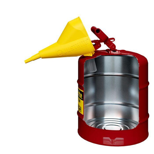 Justrite 5-galloon Type I Steel Safety Can w/ Funnel