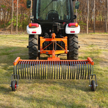 Load image into Gallery viewer, MechMaxx 72" Landscape Rake with Bolt-On Wheels &amp; 36 Tines 3 Point Hitch Tractor Attachment, LR72W