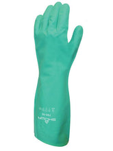 Load image into Gallery viewer, SHOWA 730 Nitrile Cotton Flock-lined Chemical Resistant Glove - 12Pr/Pk