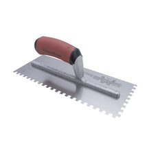 Load image into Gallery viewer, Marshalltown 731SD Ntch Trowel- 3/16X 3/16 X 3/16 Square-DuraSoft Hdl (6/Pack)