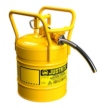 Load image into Gallery viewer, 5 Gallon, 1" Metal Hose, Roll Bars, DOT Transport Steel Safety Can for Diesel, Type II, Accuflow™, Yellow - 7350230