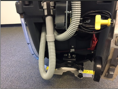 Refurbished Advance SC750™ 26D Walk-Behind Floor Scrubber Four 242 Ah wet batteries, EcoFlex™, shelf charger, pad holders