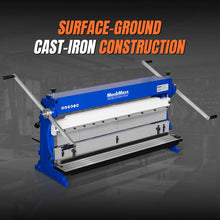 Load image into Gallery viewer, MechMaxx 40-inch 3-in-1 Pan and Box Brake – Slip Roll, Shear, Bending Machine for Sheet Metal, 20 Gauge Mild Steel, Adjustable Fingers, Heavy Duty, Metalworking, Fabrication, Rolling, Bending MMCB4020
