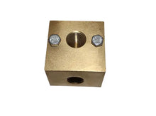 Load image into Gallery viewer, Brass Unloader Mounting Block, 1/2" FNPT Inlet x 1/2" Female Outlet, 90 Degree Elbow
